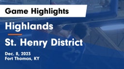 Highlands  vs St. Henry District  Game Highlights - Dec. 8, 2023