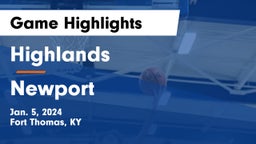 Highlands  vs Newport  Game Highlights - Jan. 5, 2024