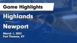 Highlands  vs Newport  Game Highlights - March 1, 2024