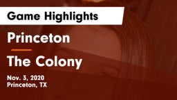 Princeton  vs The Colony  Game Highlights - Nov. 3, 2020
