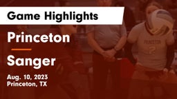 Princeton  vs Sanger Game Highlights - Aug. 10, 2023