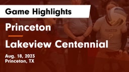 Princeton  vs Lakeview Centennial  Game Highlights - Aug. 18, 2023