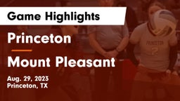 Princeton  vs Mount Pleasant  Game Highlights - Aug. 29, 2023