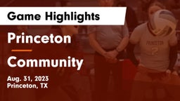 Princeton  vs Community  Game Highlights - Aug. 31, 2023