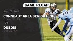 Recap: Conneaut Area Senior High vs. DuBois  2016