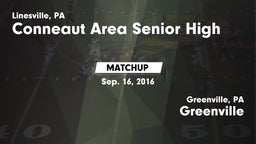 Matchup: Conneaut Area Senior vs. Greenville  2016