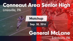 Matchup: Conneaut Area Senior vs. General McLane  2016