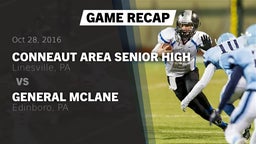 Recap: Conneaut Area Senior High vs. General McLane  2016