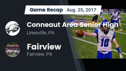 Recap: Conneaut Area Senior High vs. Fairview  2017