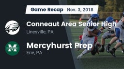 Recap: Conneaut Area Senior High vs. Mercyhurst Prep  2018