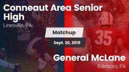 Matchup: Conneaut Area Senior vs. General McLane  2019