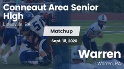 Matchup: Conneaut Area Senior vs. Warren  2020