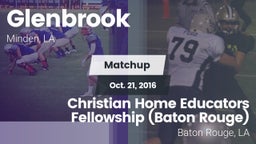 Matchup: Glenbrook High vs. Christian Home Educators Fellowship (Baton Rouge) 2016