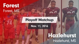 Matchup: Forest  vs. Hazlehurst  2016