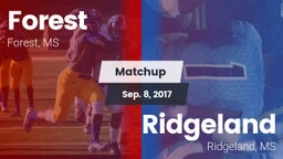 Matchup: Forest  vs. Ridgeland  2017