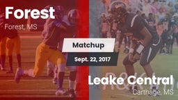 Matchup: Forest  vs. Leake Central  2017