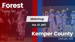Matchup: Forest  vs. Kemper County  2017