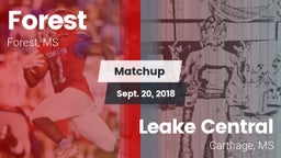 Matchup: Forest  vs. Leake Central  2018