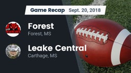 Recap: Forest  vs. Leake Central  2018