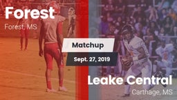 Matchup: Forest  vs. Leake Central  2019