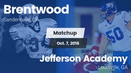 Matchup: Brentwood High vs. Jefferson Academy  2016