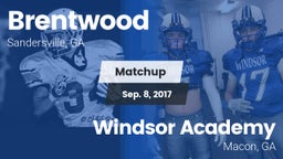 Matchup: Brentwood High vs. Windsor Academy  2017