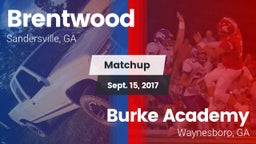 Matchup: Brentwood High vs. Burke Academy  2017