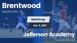 Matchup: Brentwood High vs. Jefferson Academy  2017