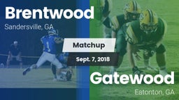Matchup: Brentwood High vs. Gatewood  2018
