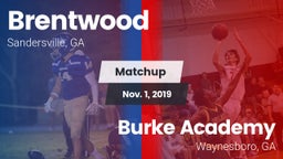 Matchup: Brentwood High vs. Burke Academy  2019