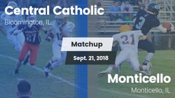 Matchup: Central Catholic Blo vs. Monticello  2018