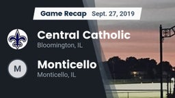 Recap: Central Catholic  vs. Monticello  2019