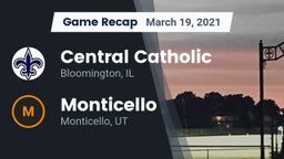 Recap: Central Catholic  vs. Monticello  2021
