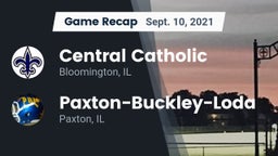 Recap: Central Catholic  vs. Paxton-Buckley-Loda  2021