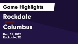 Rockdale  vs Columbus Game Highlights - Dec. 31, 2019