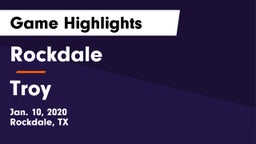 Rockdale  vs Troy  Game Highlights - Jan. 10, 2020