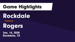 Rockdale  vs Rogers  Game Highlights - Jan. 14, 2020