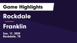 Rockdale  vs Franklin  Game Highlights - Jan. 17, 2020