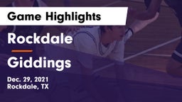 Rockdale  vs Giddings  Game Highlights - Dec. 29, 2021