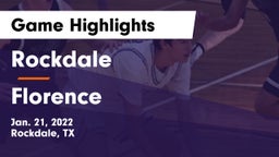 Rockdale  vs Florence  Game Highlights - Jan. 21, 2022