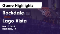 Rockdale  vs Lago Vista  Game Highlights - Dec. 7, 2023