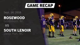 Recap: Rosewood  vs. South Lenoir  2016