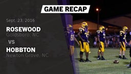 Recap: Rosewood  vs. Hobbton  2016