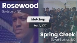 Matchup: Rosewood  vs. Spring Creek  2017