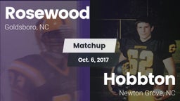 Matchup: Rosewood  vs. Hobbton  2017