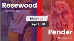 Matchup: Rosewood  vs. Pender  2018