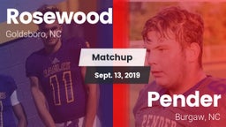 Matchup: Rosewood  vs. Pender  2019