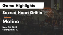 Sacred Heart-Griffin  vs Moline  Game Highlights - Nov. 30, 2019
