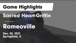 Sacred Heart-Griffin  vs Romeoville  Game Highlights - Dec. 30, 2022