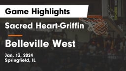 Sacred Heart-Griffin  vs Belleville West  Game Highlights - Jan. 13, 2024